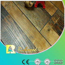 Commercial 12.3mm HDF AC4 Hand Scraped V-Grooved Laminated Flooring